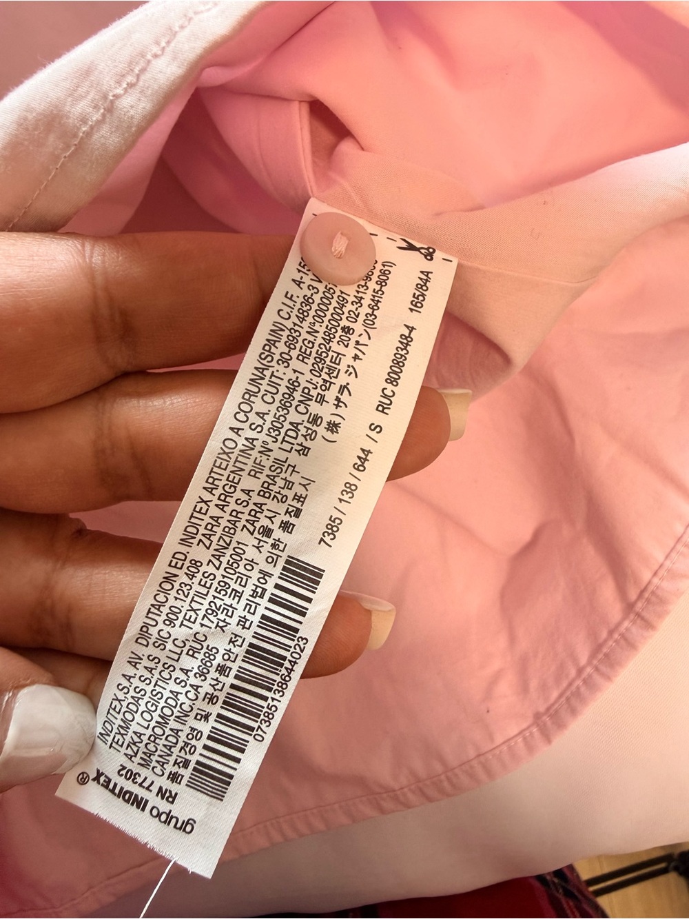 ZARA POPLIN DRESS WITH GATHERED DETAIL PINK 100% COTTON SIZE small - Picture 15 of 16